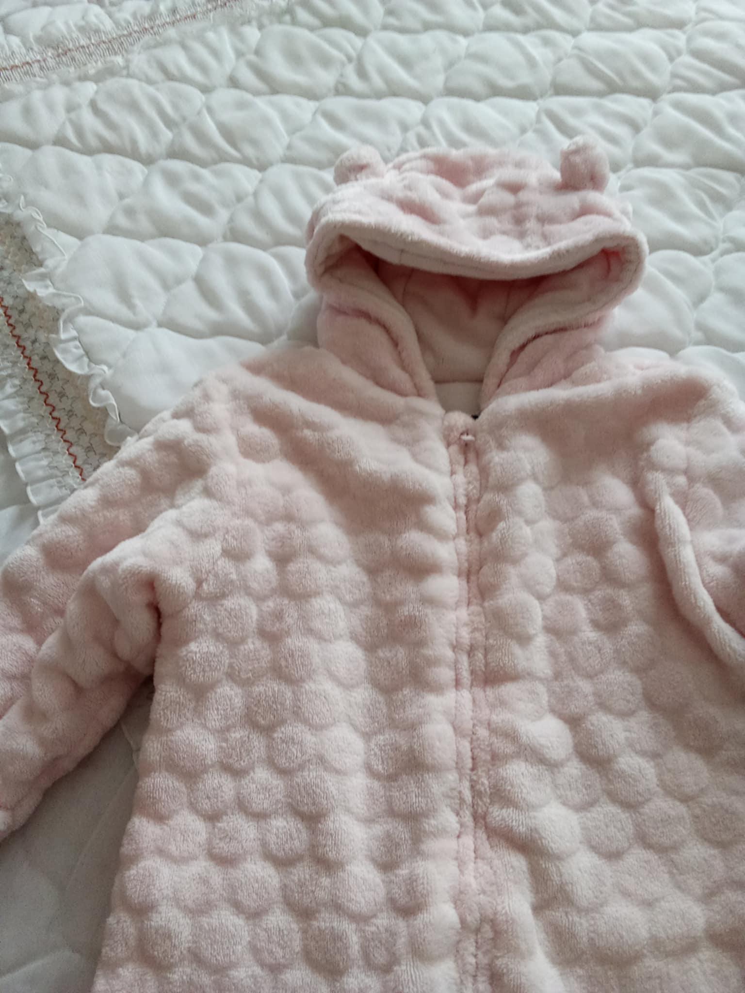 troc de troc combinaison rose pale hiver très chaud 1 an image 1