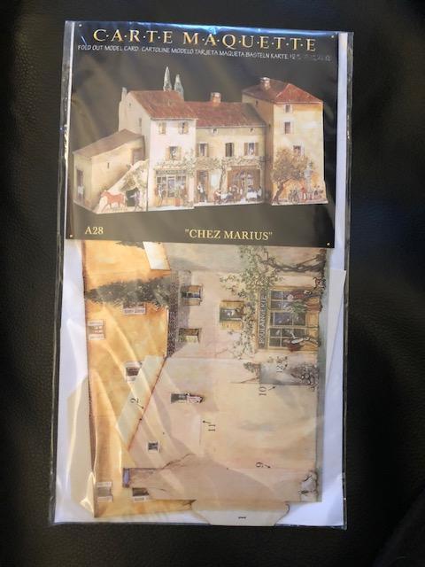 troc de troc carte maquette "chez marius" à monter ou adresser image 0
