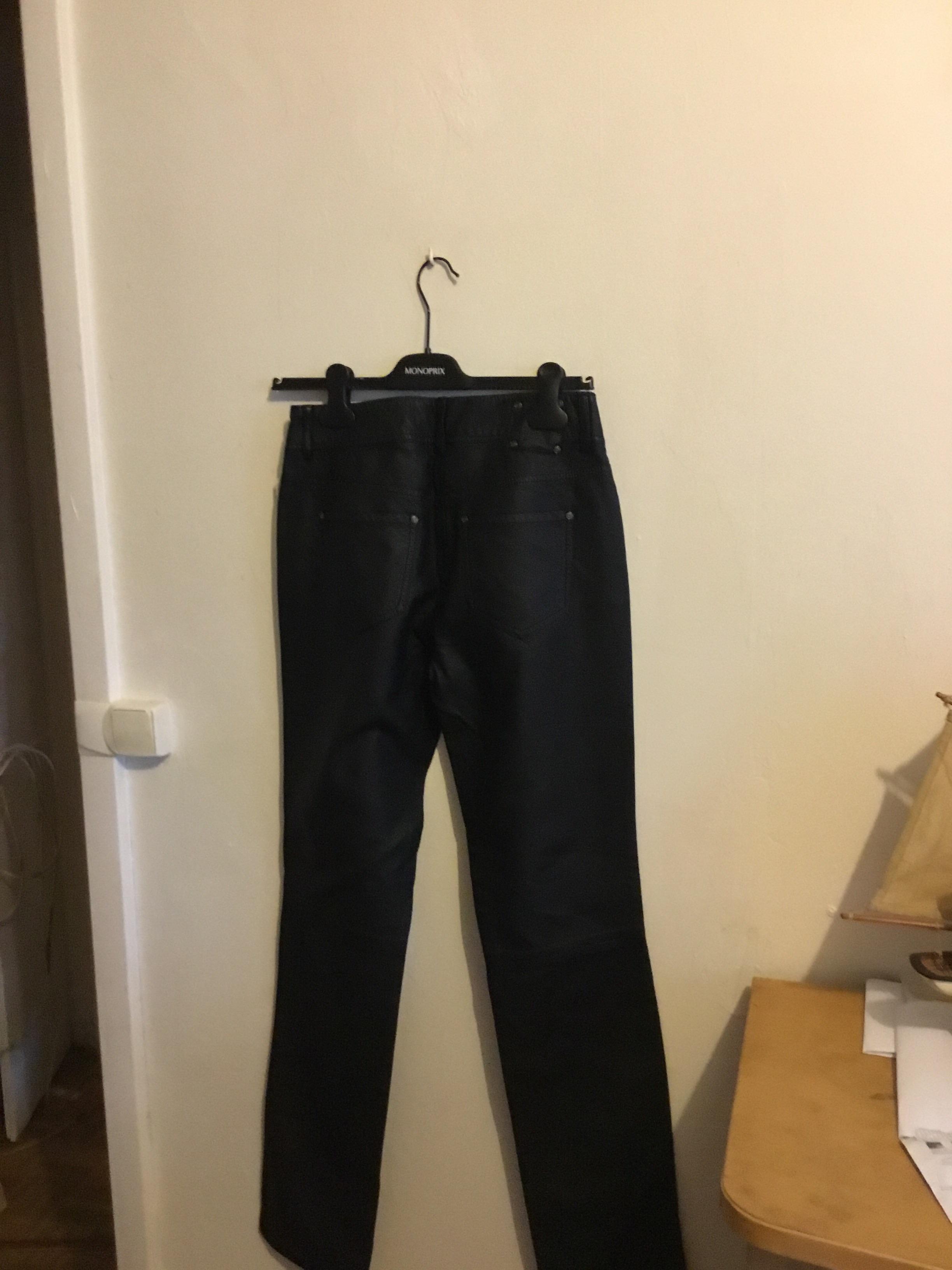 troc de troc jeans noir imitation cuir camaïeu image 1