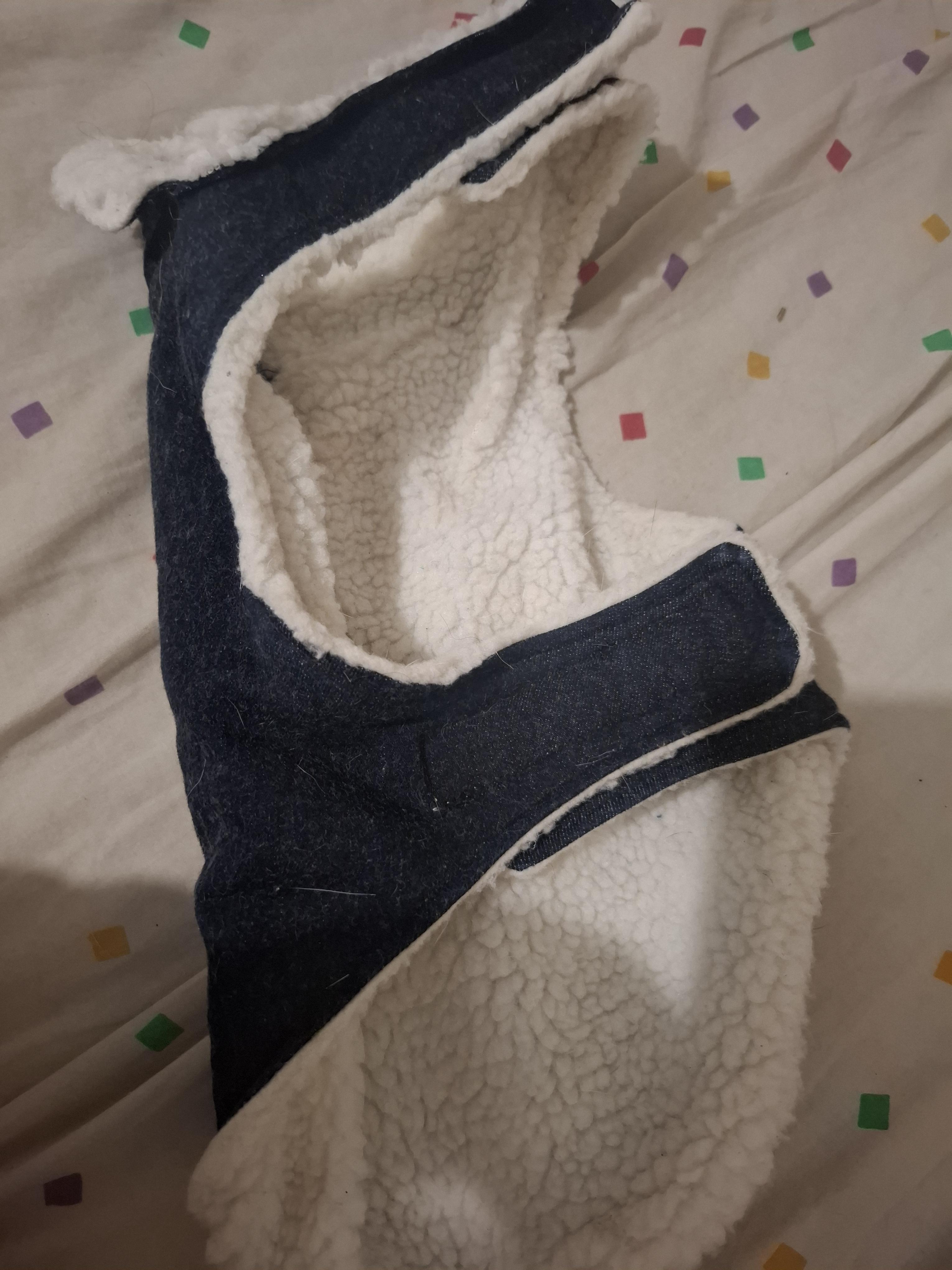 troc de troc manteauchien jeans et moumoute image 1
