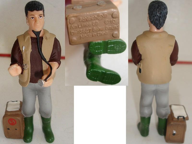 troc de troc figurine de qualité n° 3 : schleich / vétérinaire 9 cm image 0