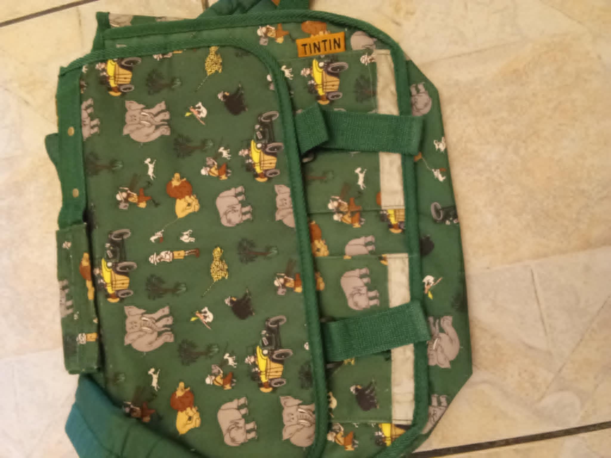 troc de troc reserve    sac d'ecole vert multi poche a dos  neuf 6 noisettes image 1