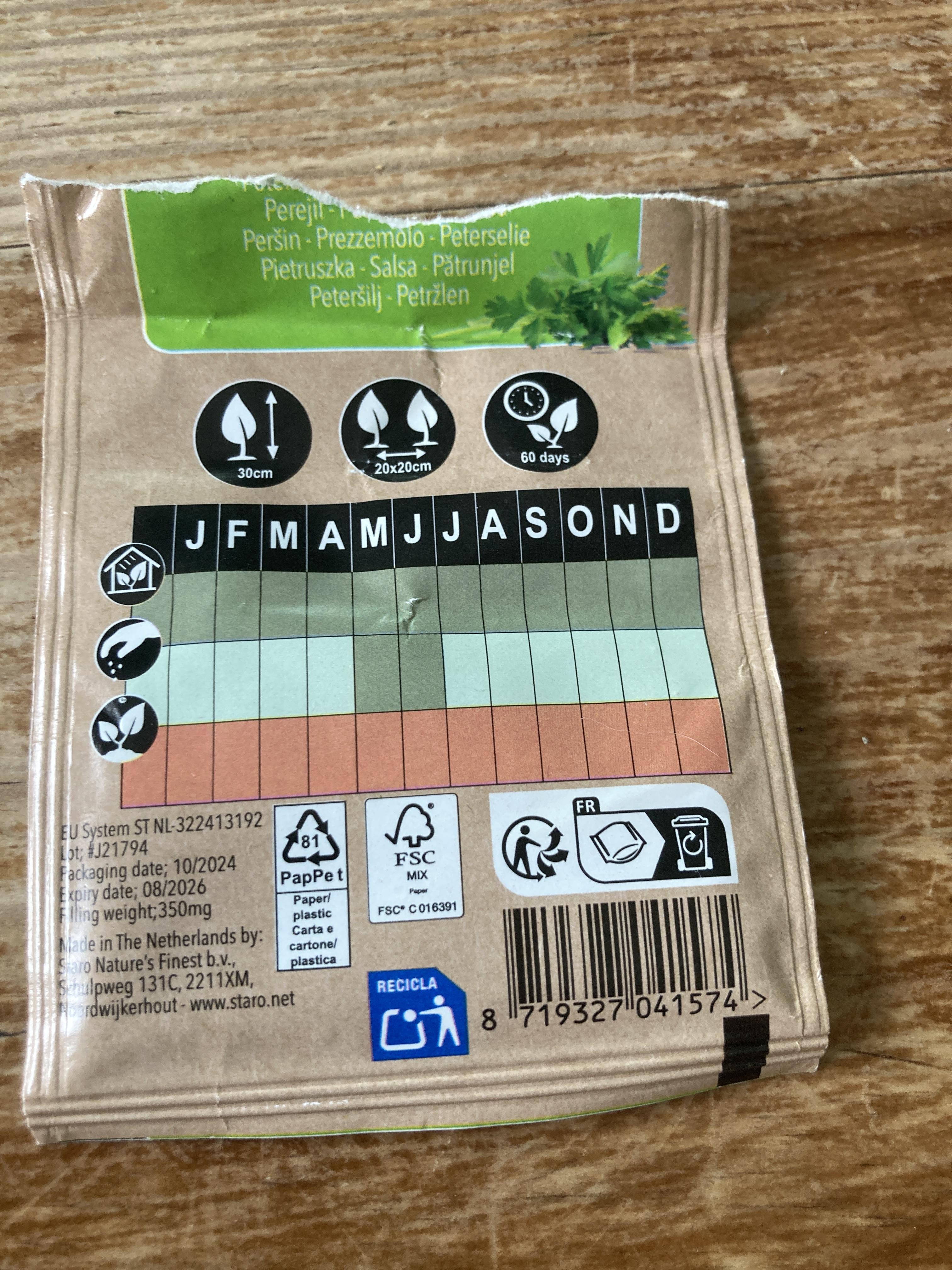 troc de troc graines de persil image 1