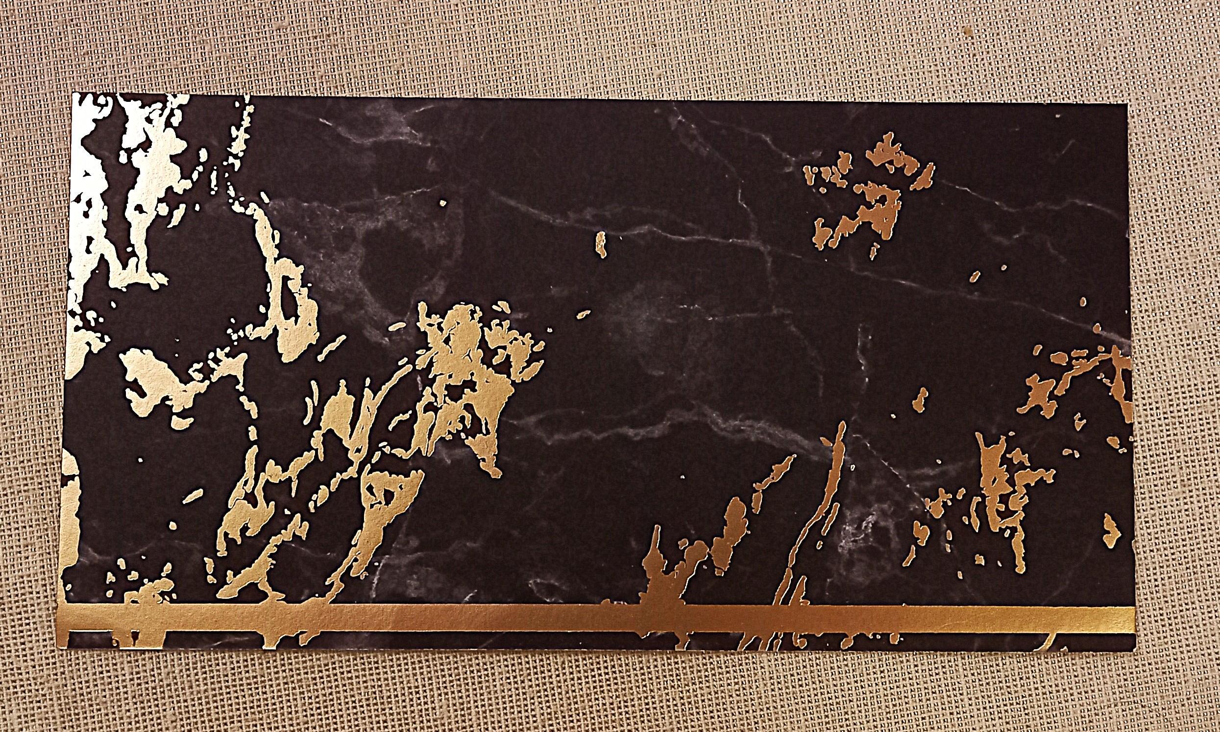 troc de troc papier créatif marbré noir et doré. image 0