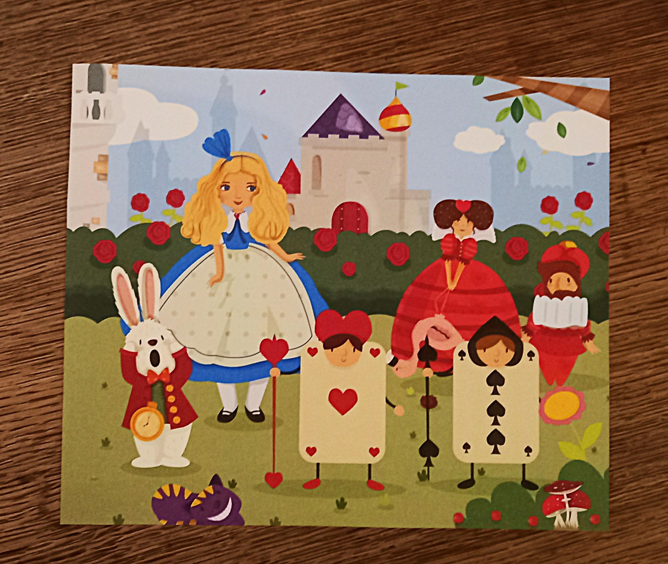 troc de troc affichette "alice au pays des merveilles". image 0