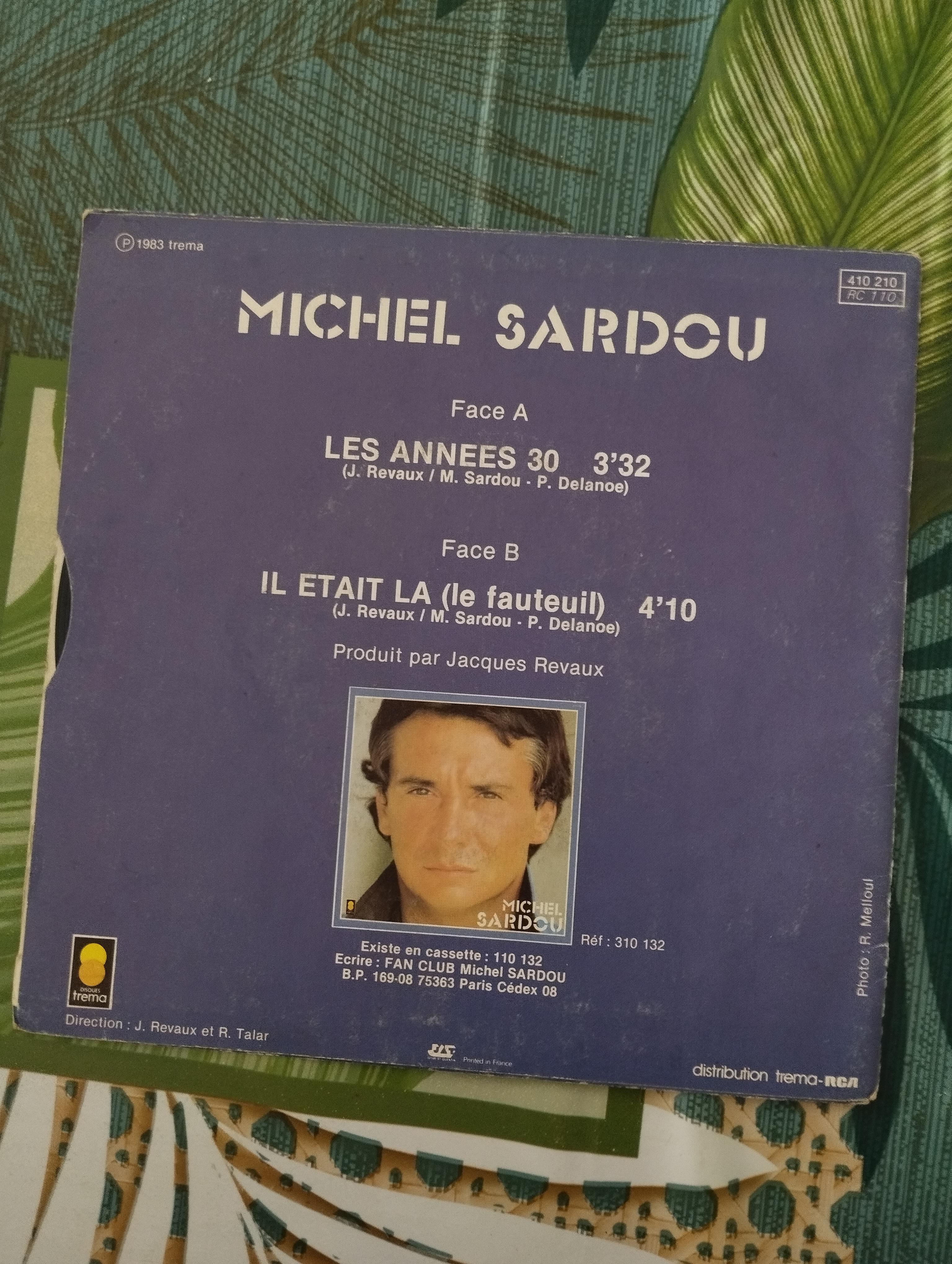 troc de troc disque vinyle 45t michel sardou - les années 30 image 1