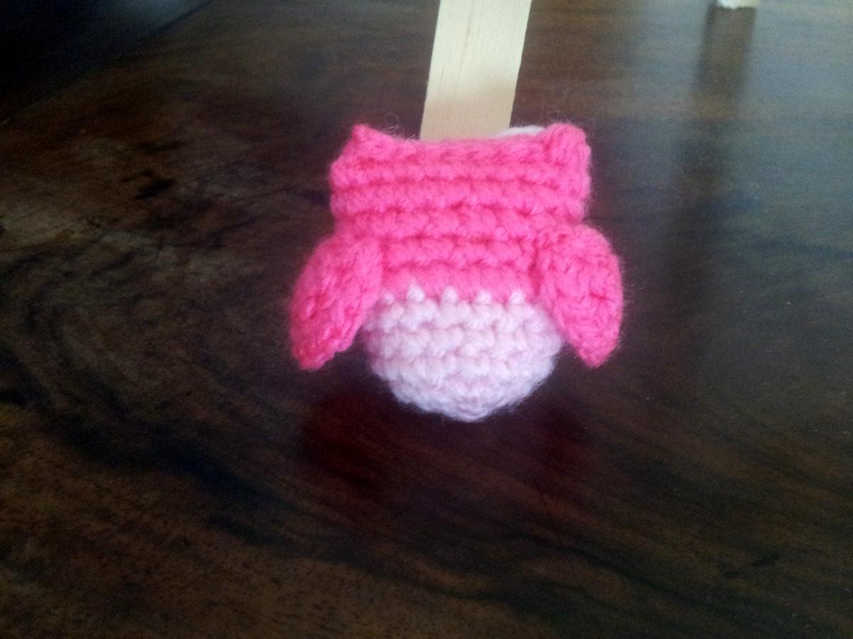 troc de troc mini hibou au crochet fait main #2 image 2