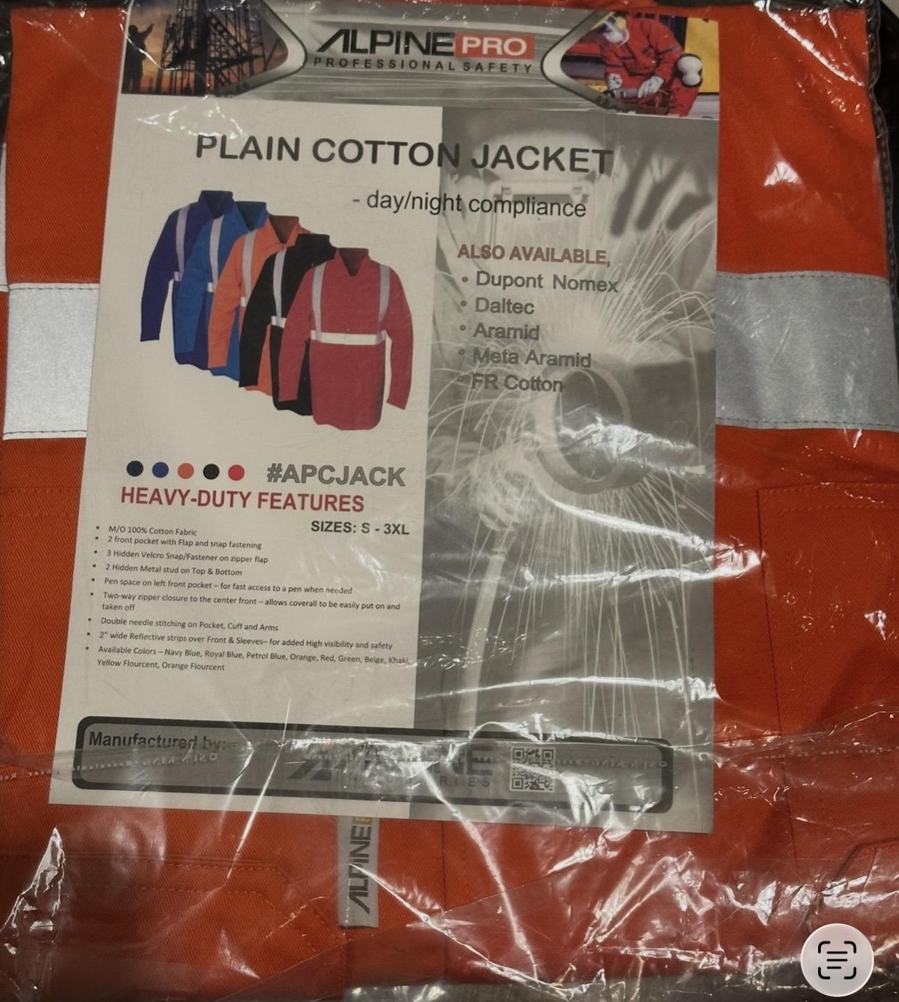 troc de troc veste de travail btp neuve orange taille l image 0