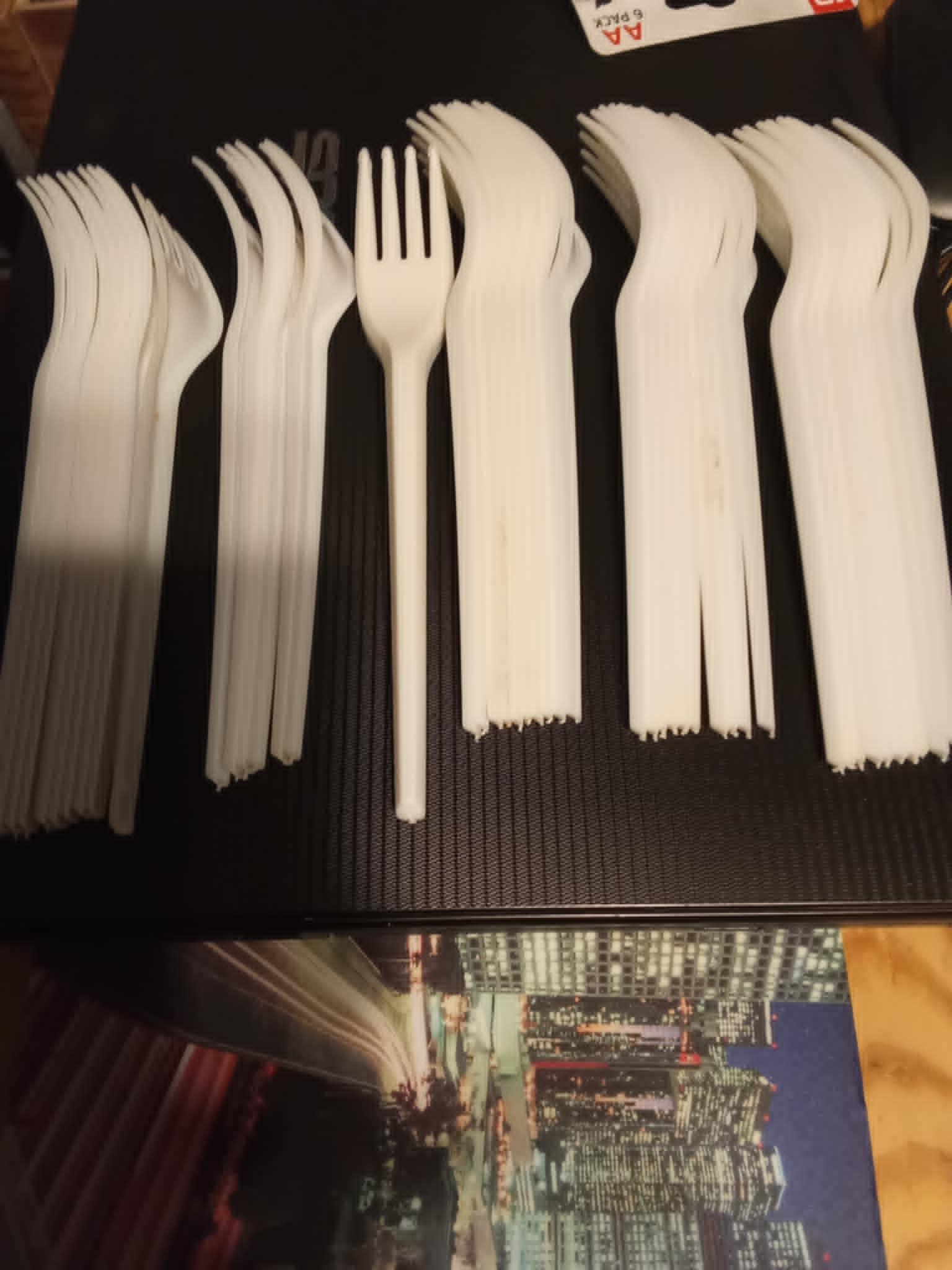 troc de troc fourchette plastique par 10 image 1
