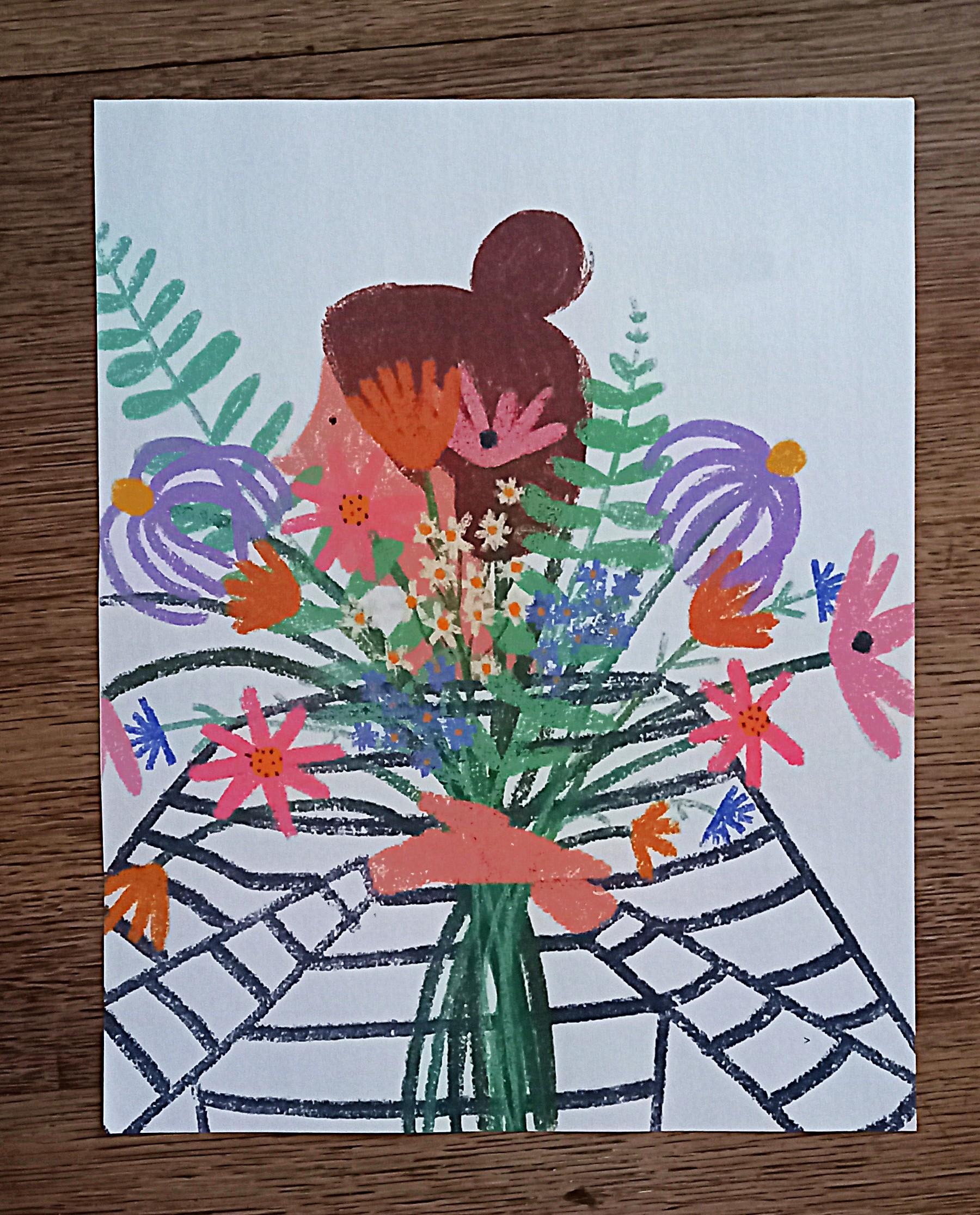 troc de troc affiche "j'apporte 1 bouquet de fleurs". image 0