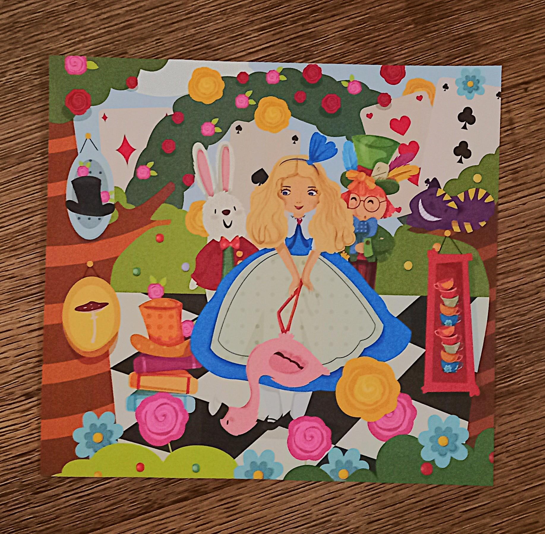 troc de troc affichette "alice au pays des merveilles". image 0