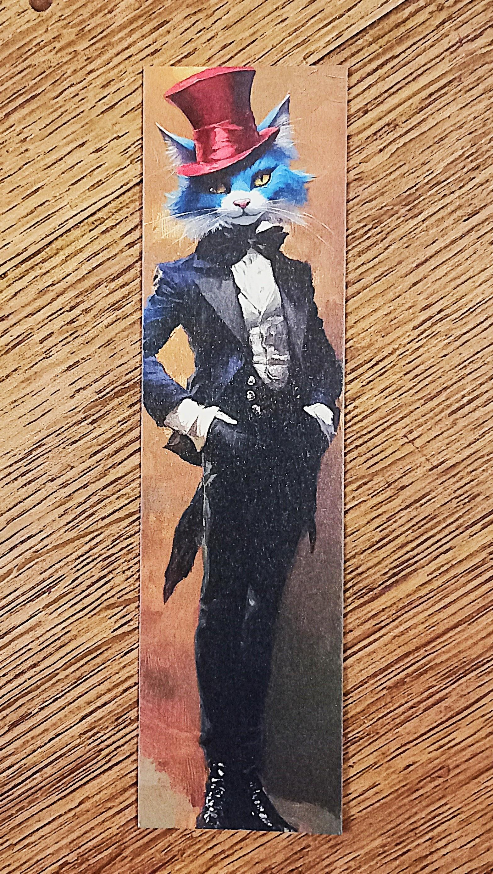 troc de troc marque-page "chat chic". image 0