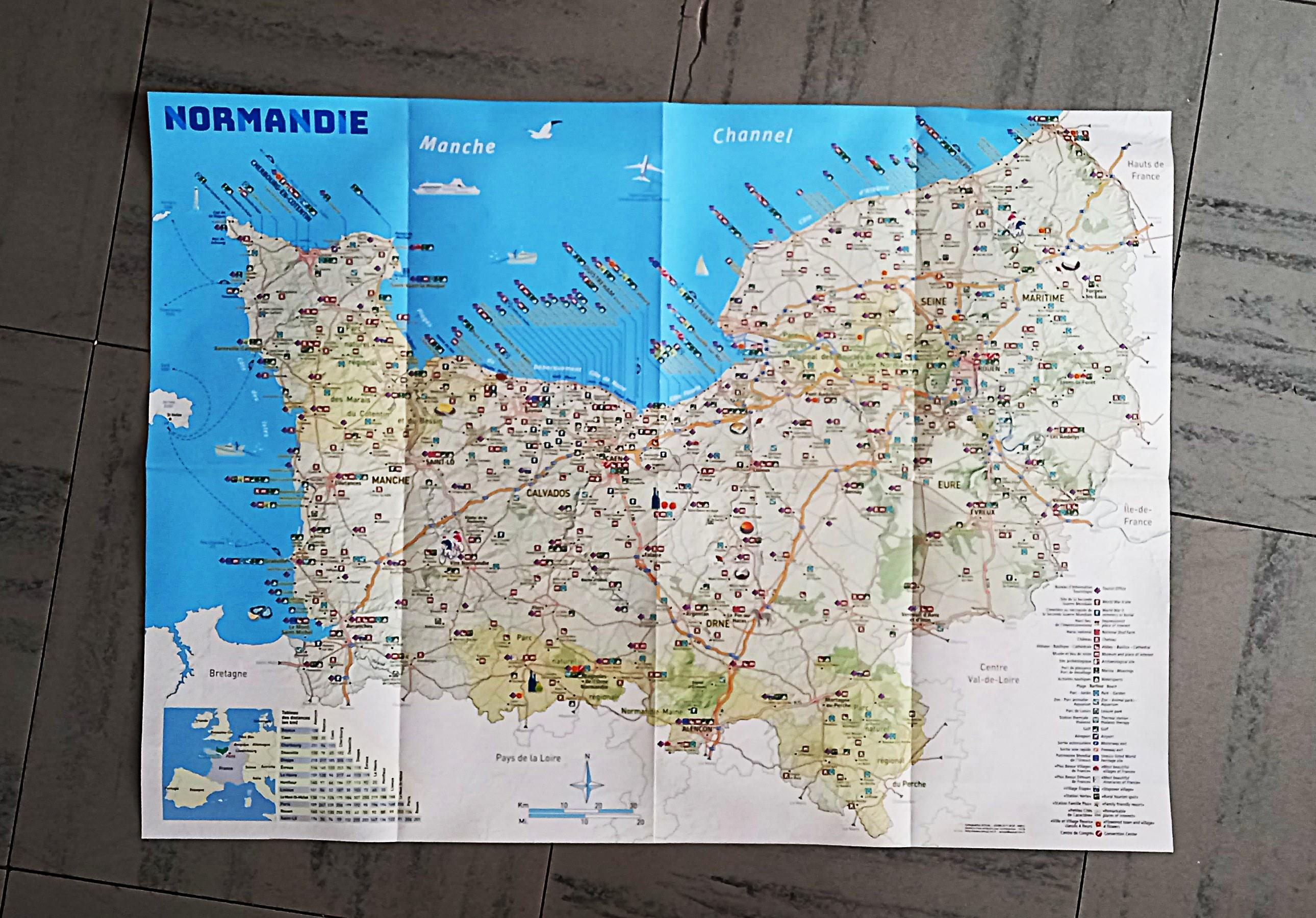troc de troc carte touristique de normandie. image 0