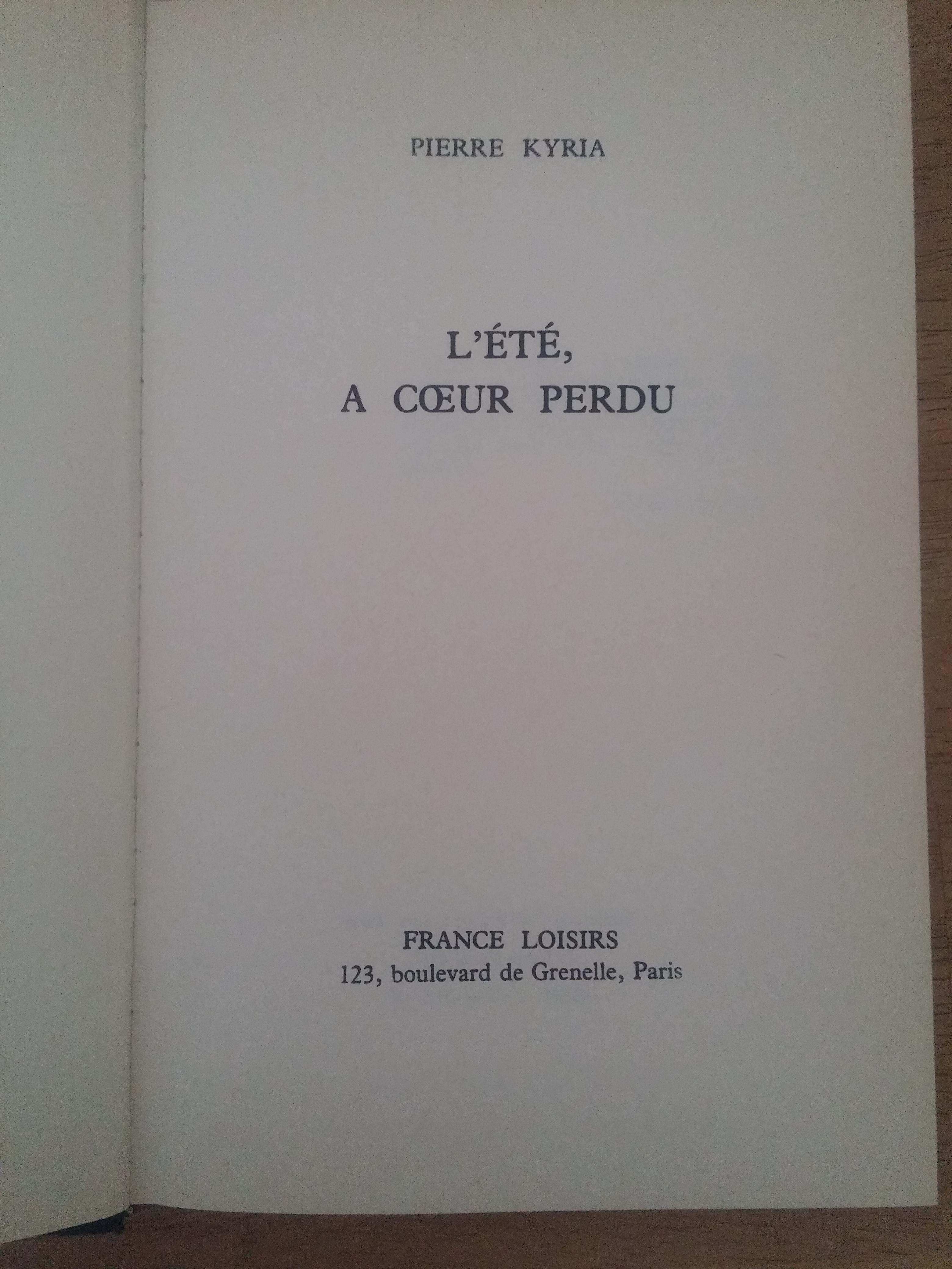 troc de troc livre - l'été, à coeur perdu image 0
