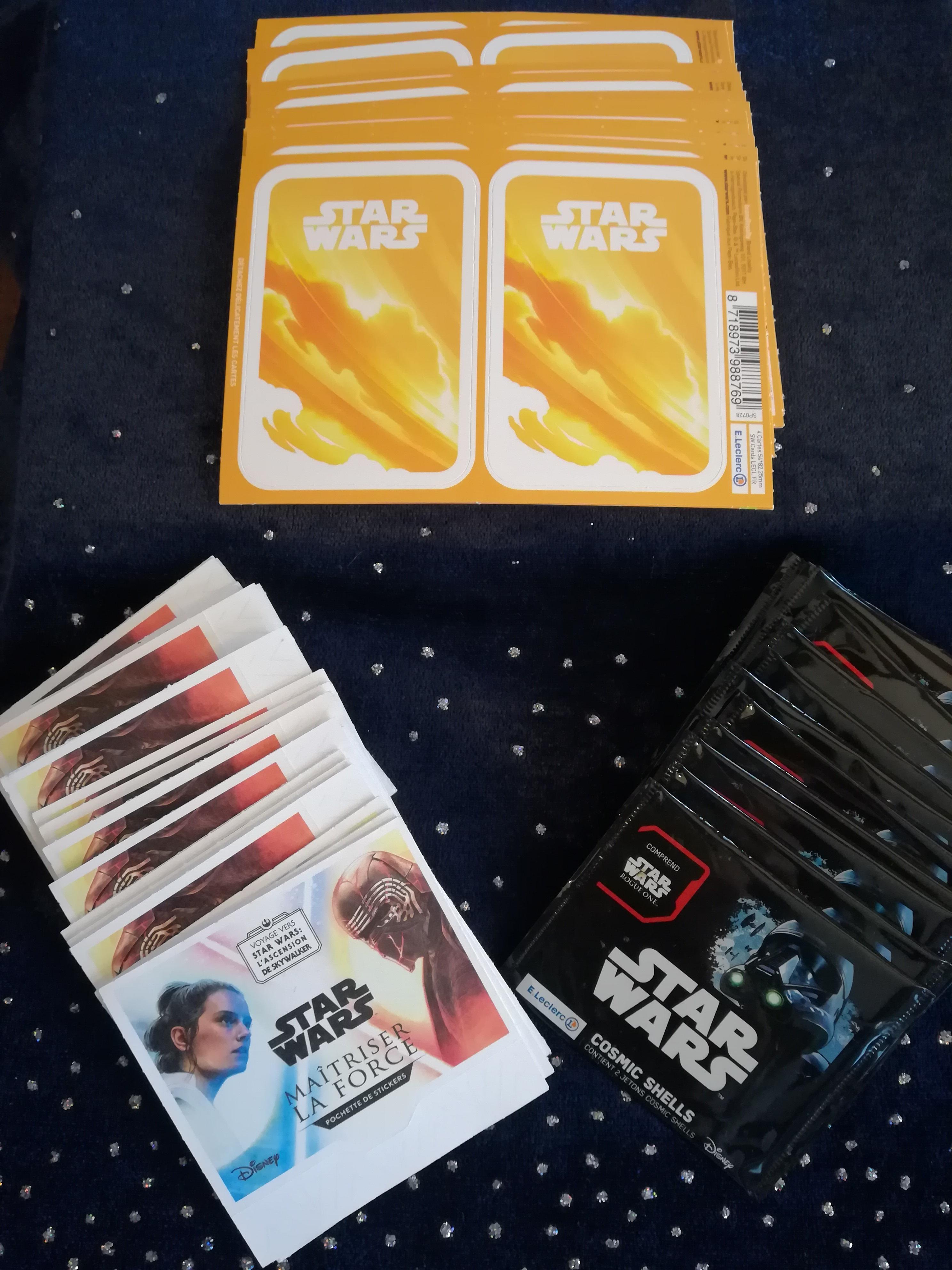 troc de troc lot de 23 paquets de stickers star wars leclerc non deballes image 0