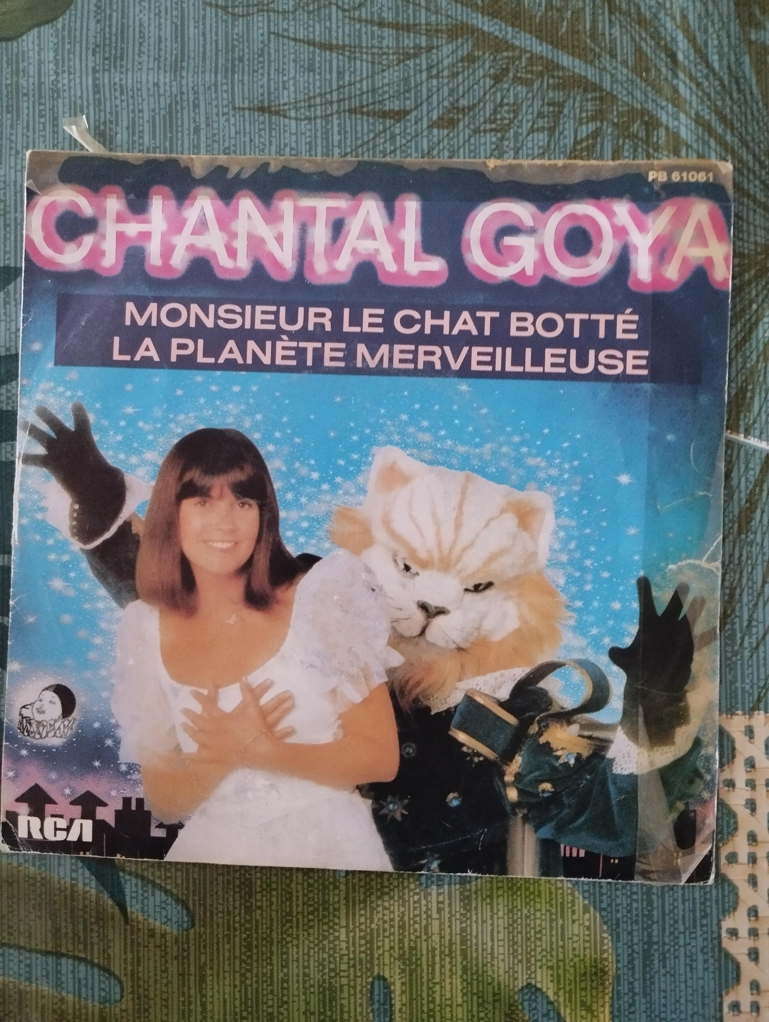 troc de troc disque vinyle 45t chantal goya - le chat botté image 0