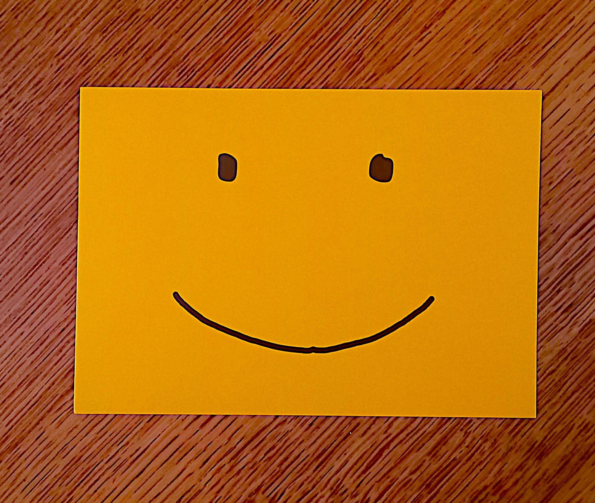 troc de troc carte "smiley". reservee. image 0