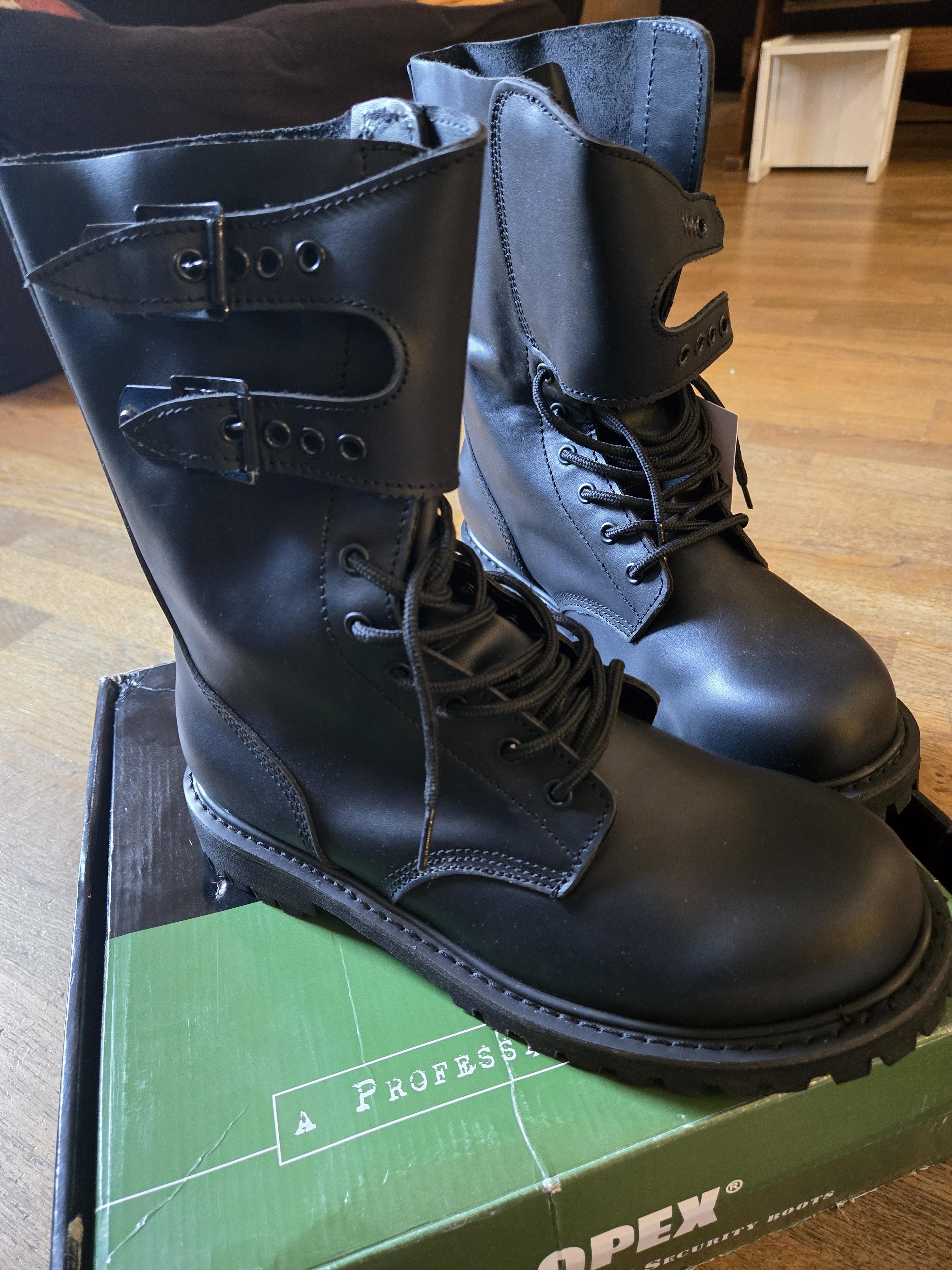 troc de troc rangers françaises opex cuir souple – taille 43 – neuves avec éti image 2